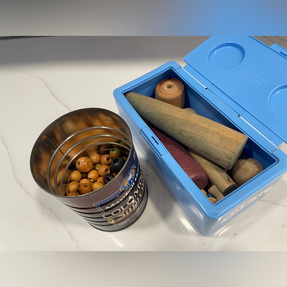 Wood Beads and Various Wood Items